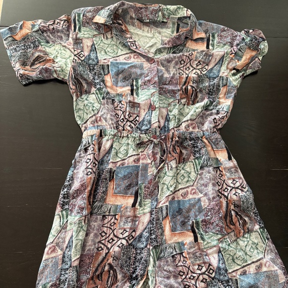 Vintage 80s 90s Womens AIM Sport Rayon Jumper Romper Shorts Size Large - Picture 1 of 5